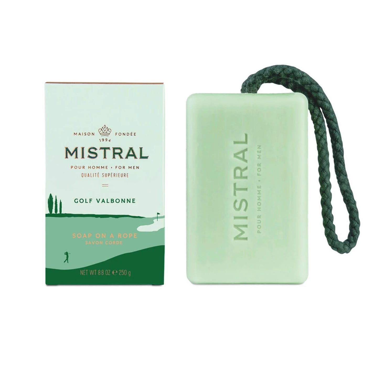 Men's Bar Soap on Rope Golf Valbonne