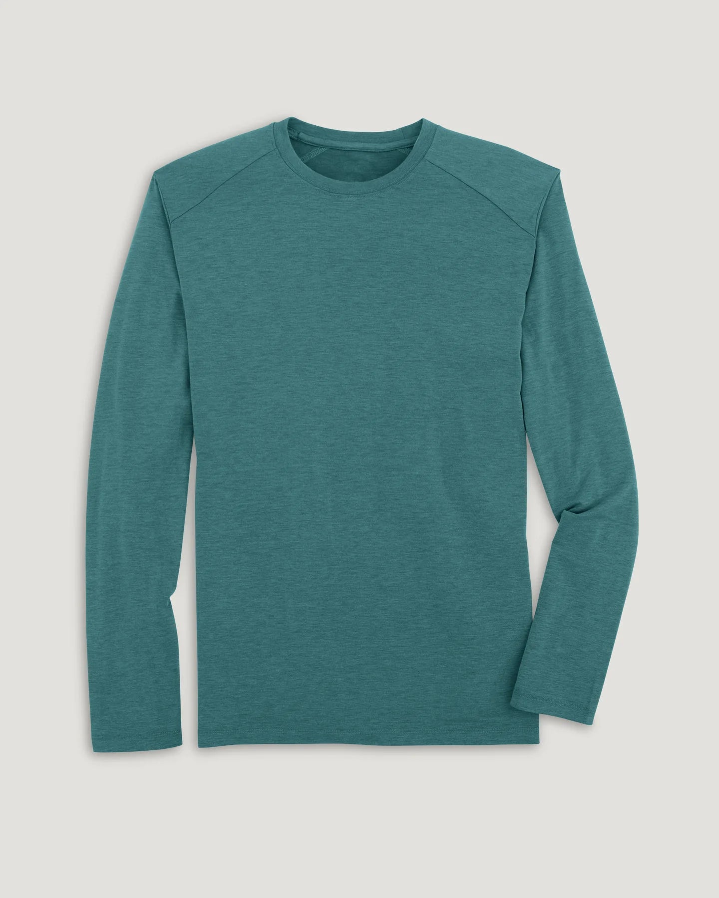 Men's Bamboo Shade Long Sleeve Heather Sea Pine