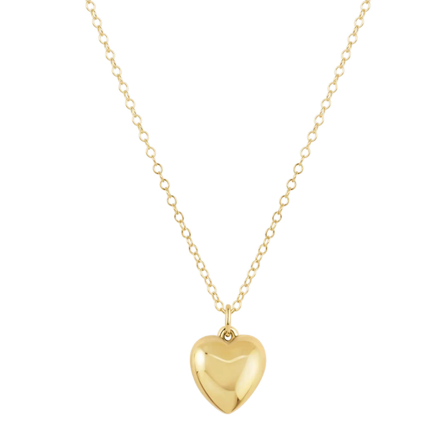 16" Necklace Gold Love Plush Gold Charm