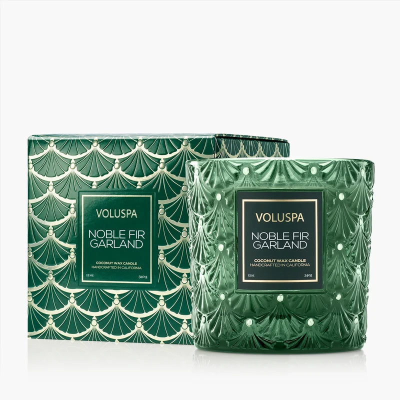 Noble Fir Garland 12oz Classic Candle