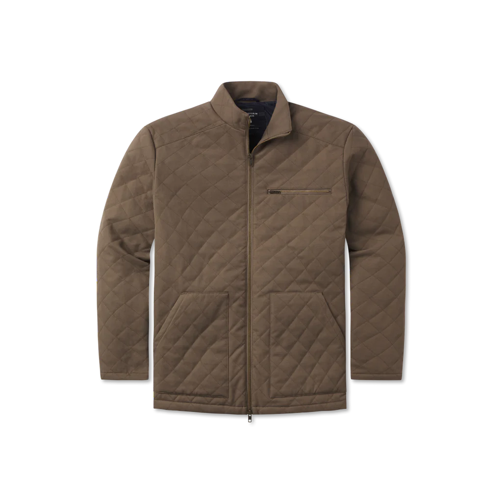 Edinburgh Quilted Jacket Stone Brown
