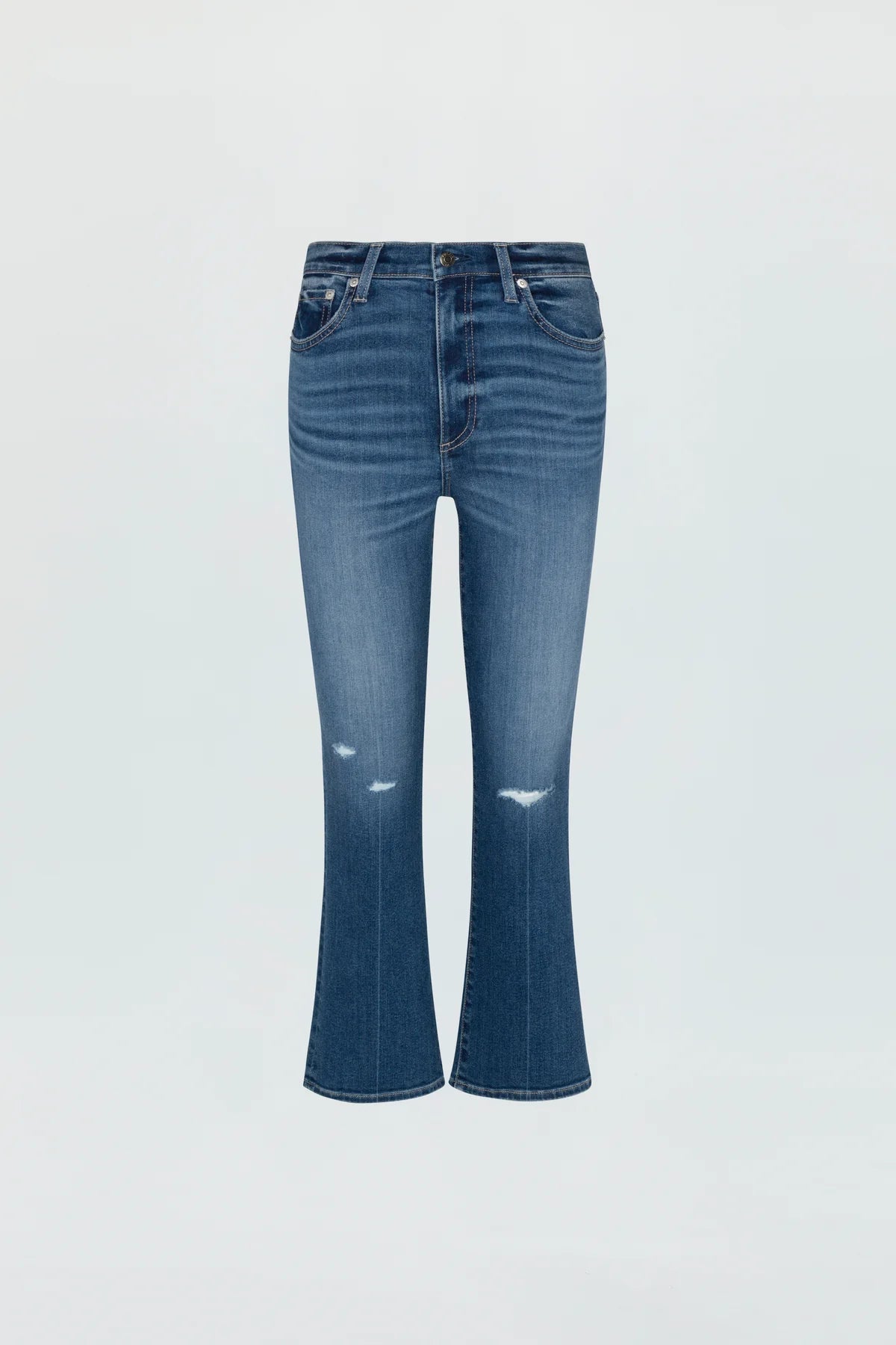 Lennon High Rise Crop Boot City Distressed