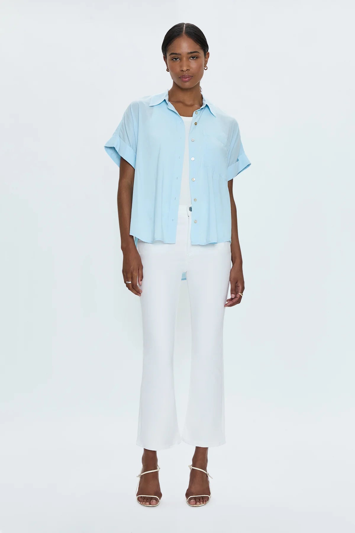 Lennon High Rise Crop Boot Vivid White