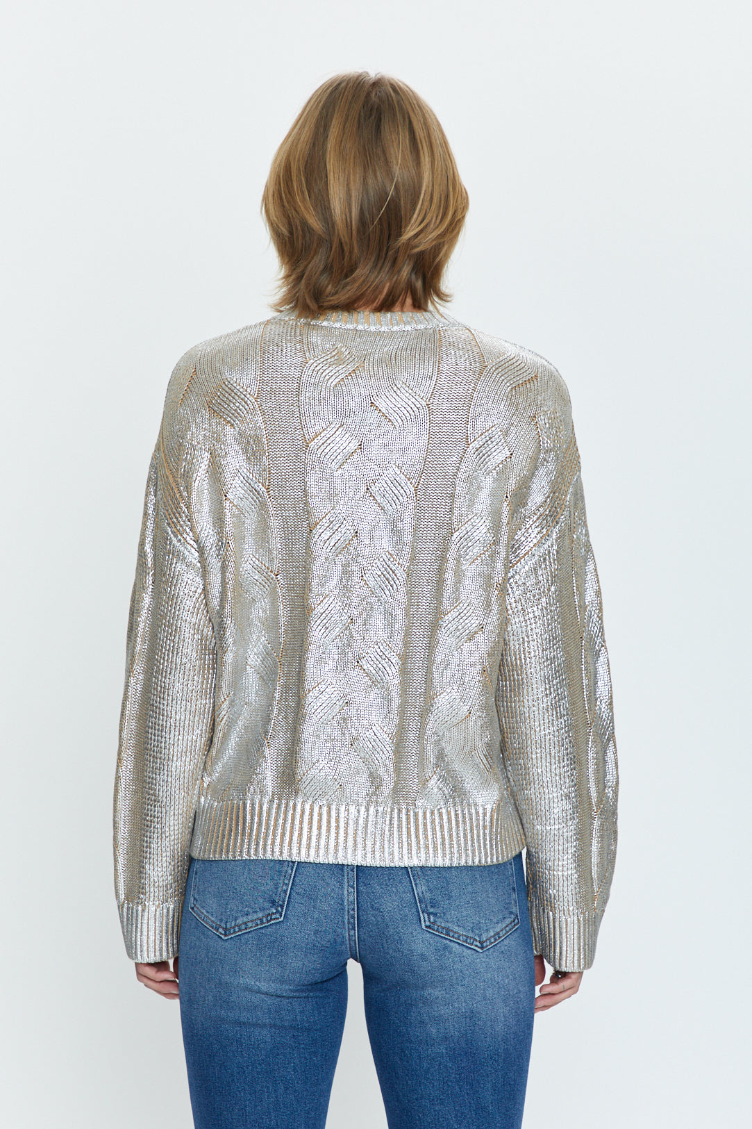 Everly Cable Sweater Gilded Castle