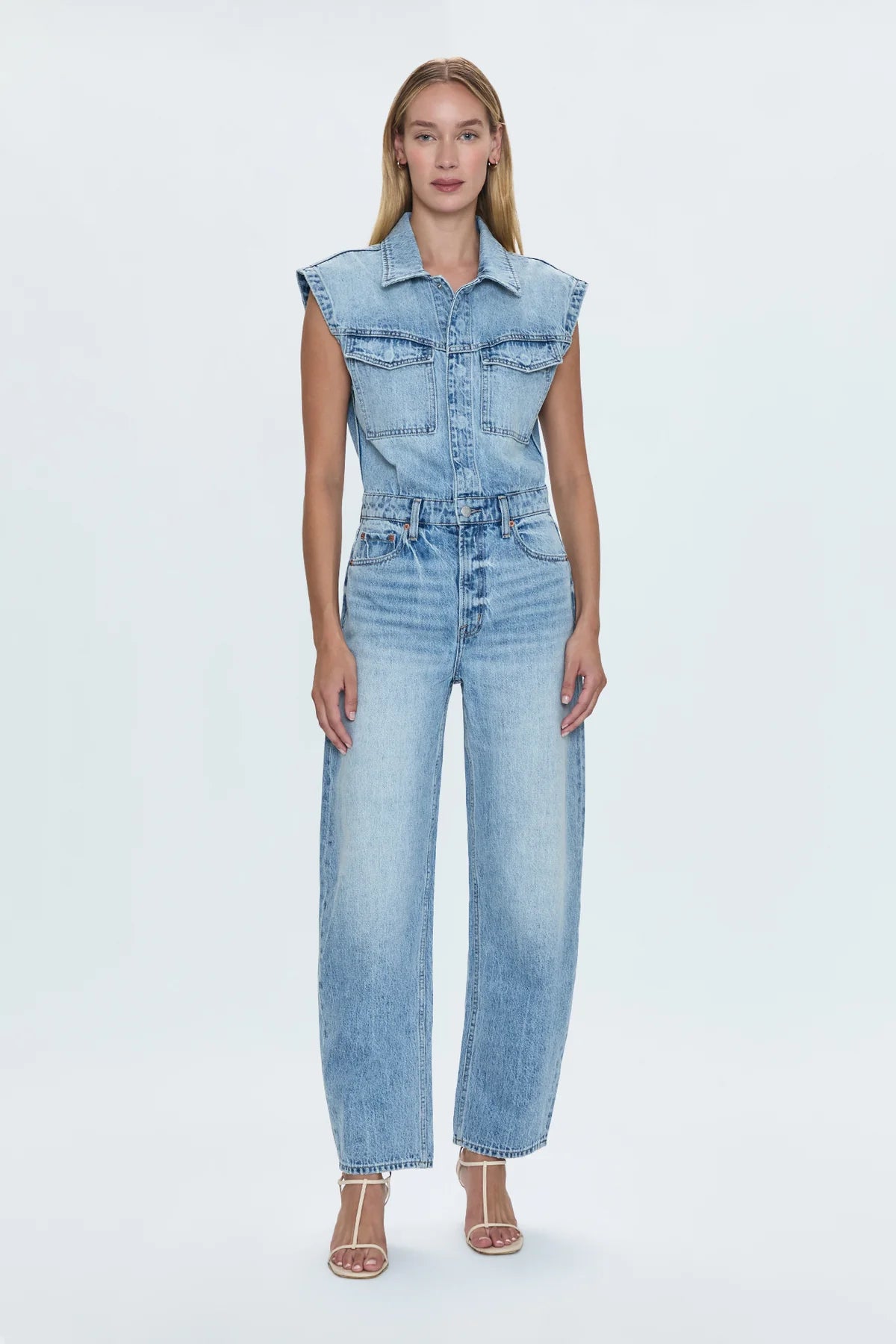 Ace Sleeveless Barrel Leg Jumpsuit Rally