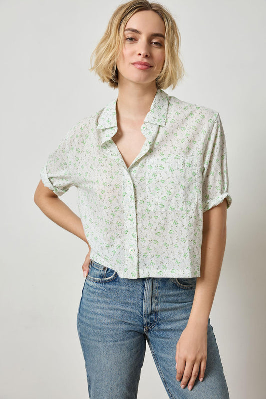 Easy Sleeve Button Down Julep Print