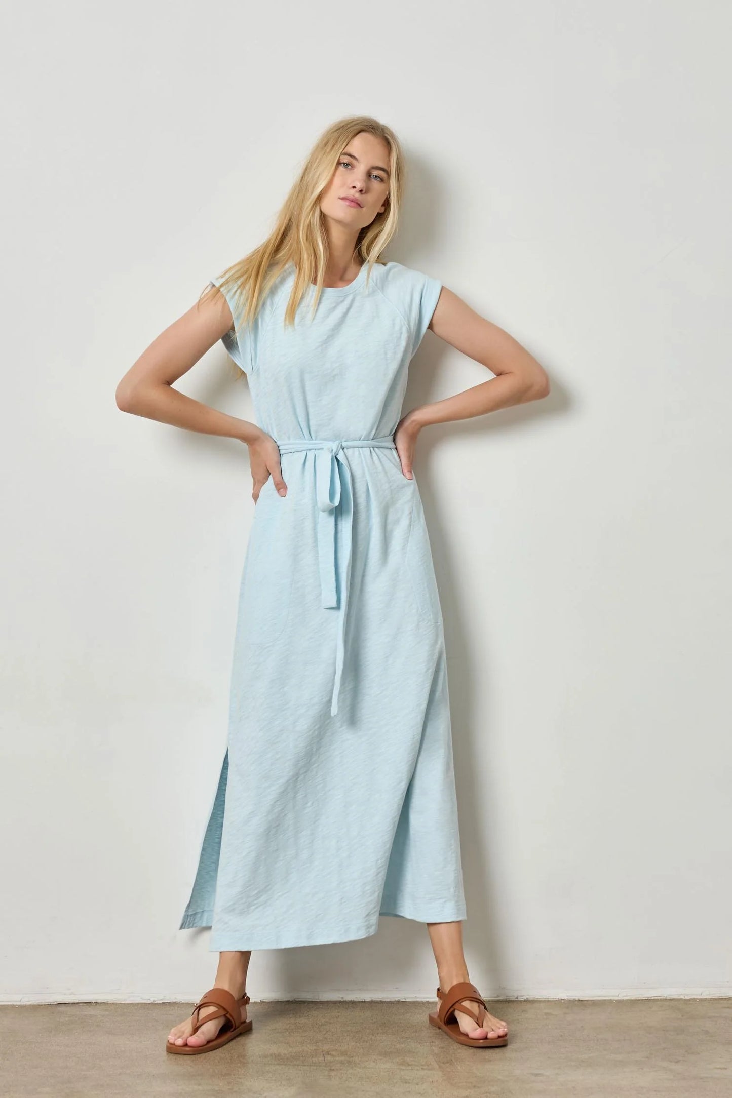 Saddle Sleeve Maxi Dress Spa