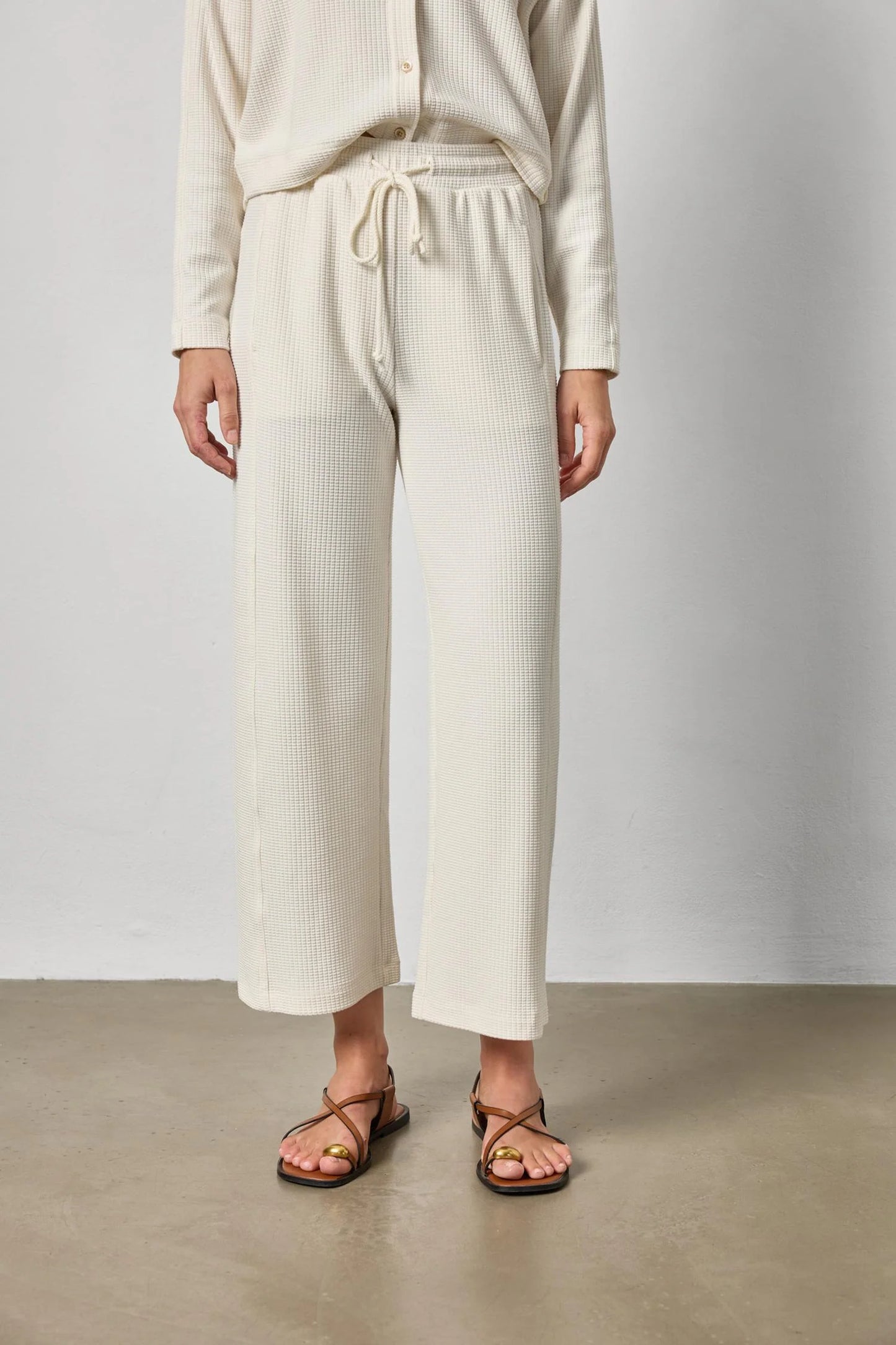 Side Panel Pant Ecru