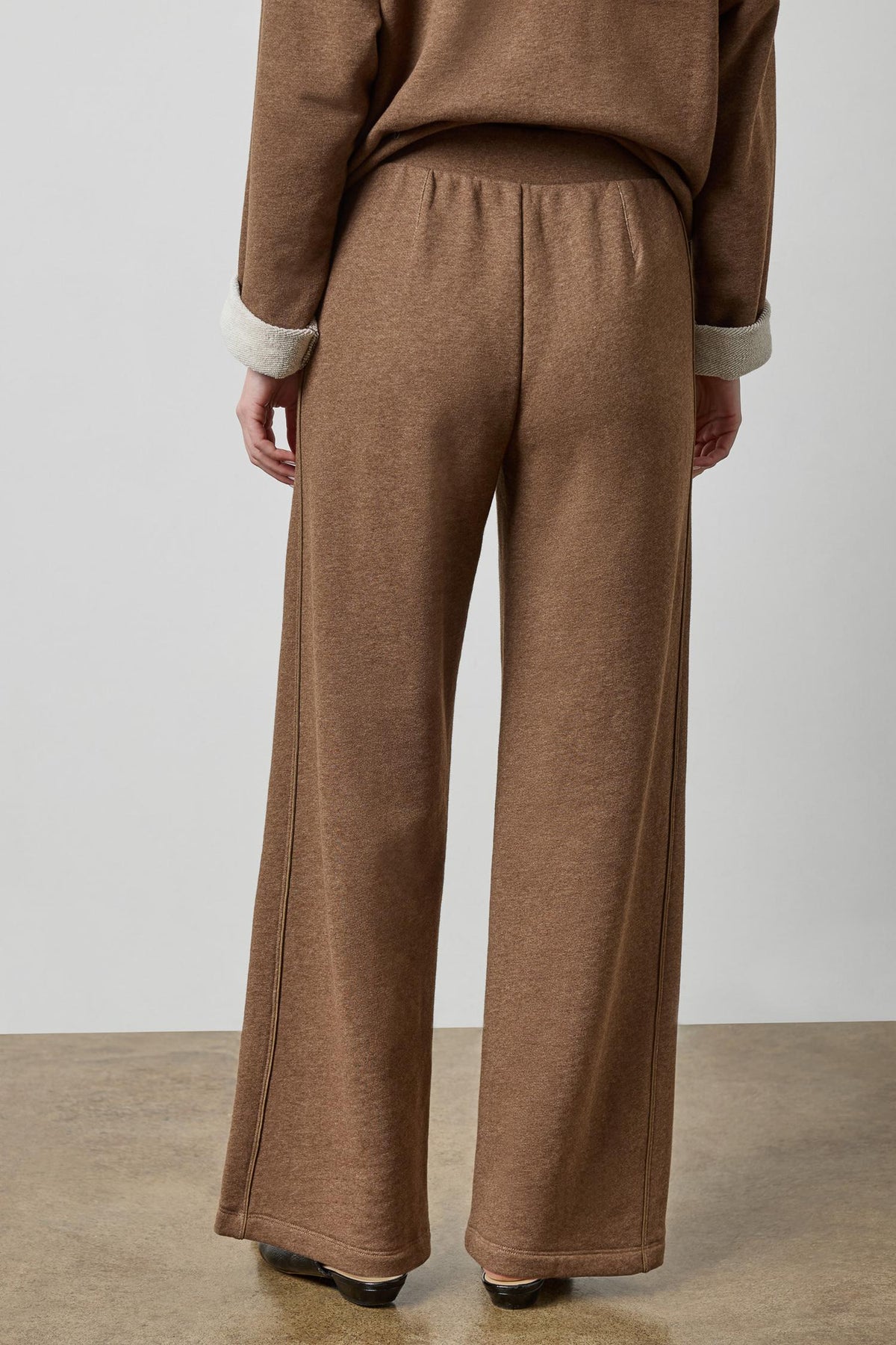 Side Panel Terry Pant Cocoa Heather