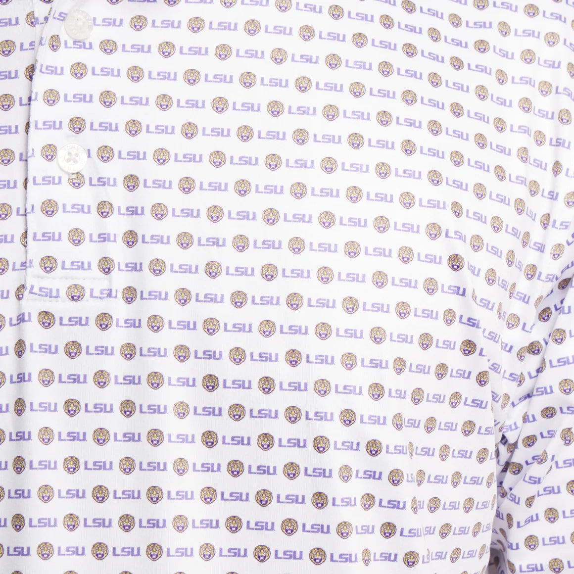 Collegiate Performance Polo LSU White