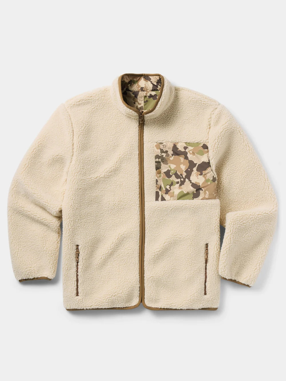 M's Reversible Sherpa Jacket Natural Wetland