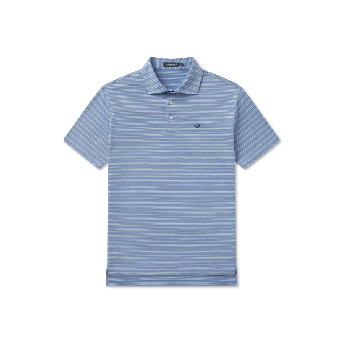 Maybourne Featherlight Stripe Polo Lilac/Mint