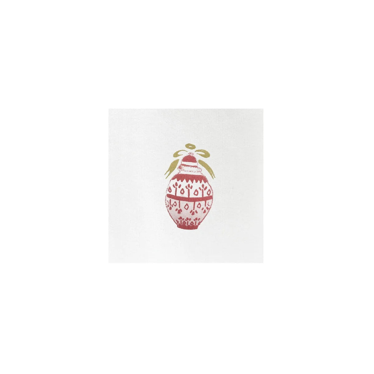 Papersoft Red Ginger Jar Cocktail Napkin