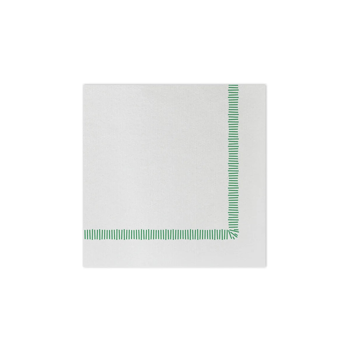 Papersoft Napkins Fringe Green Dinner Napkins (Pack of 20)