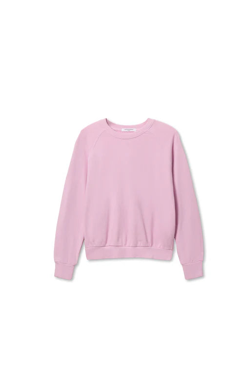 French Terry LS Raglan Crew Sugar Pink