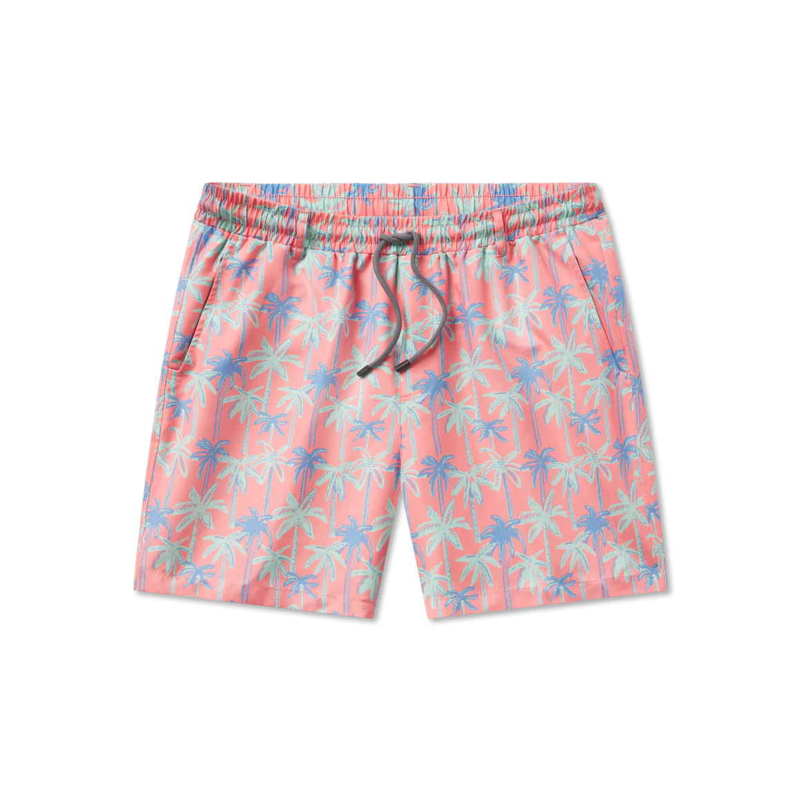 Harbor Swim Trunk Neon Palms Coral