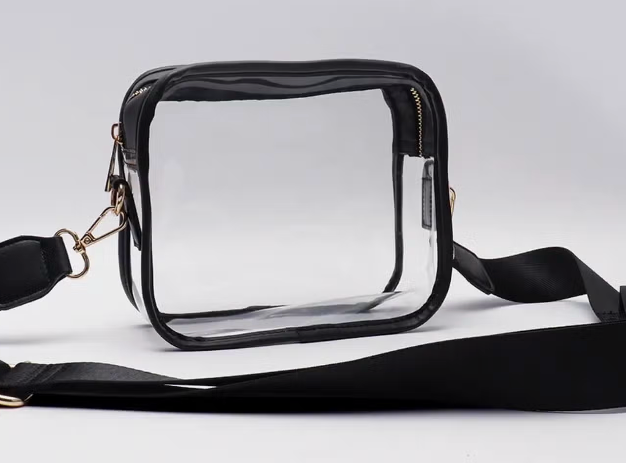 Clear Crossbody Bag Black