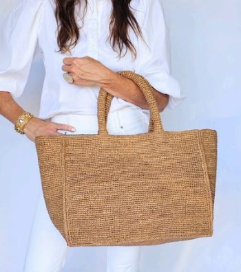 Mae Raffia Tote Natural