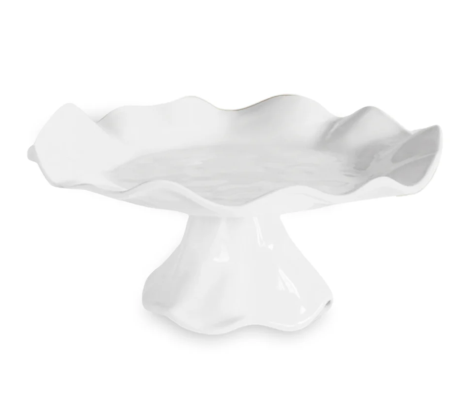 VIDA Havana Small Pedestal Cake Plate (White)