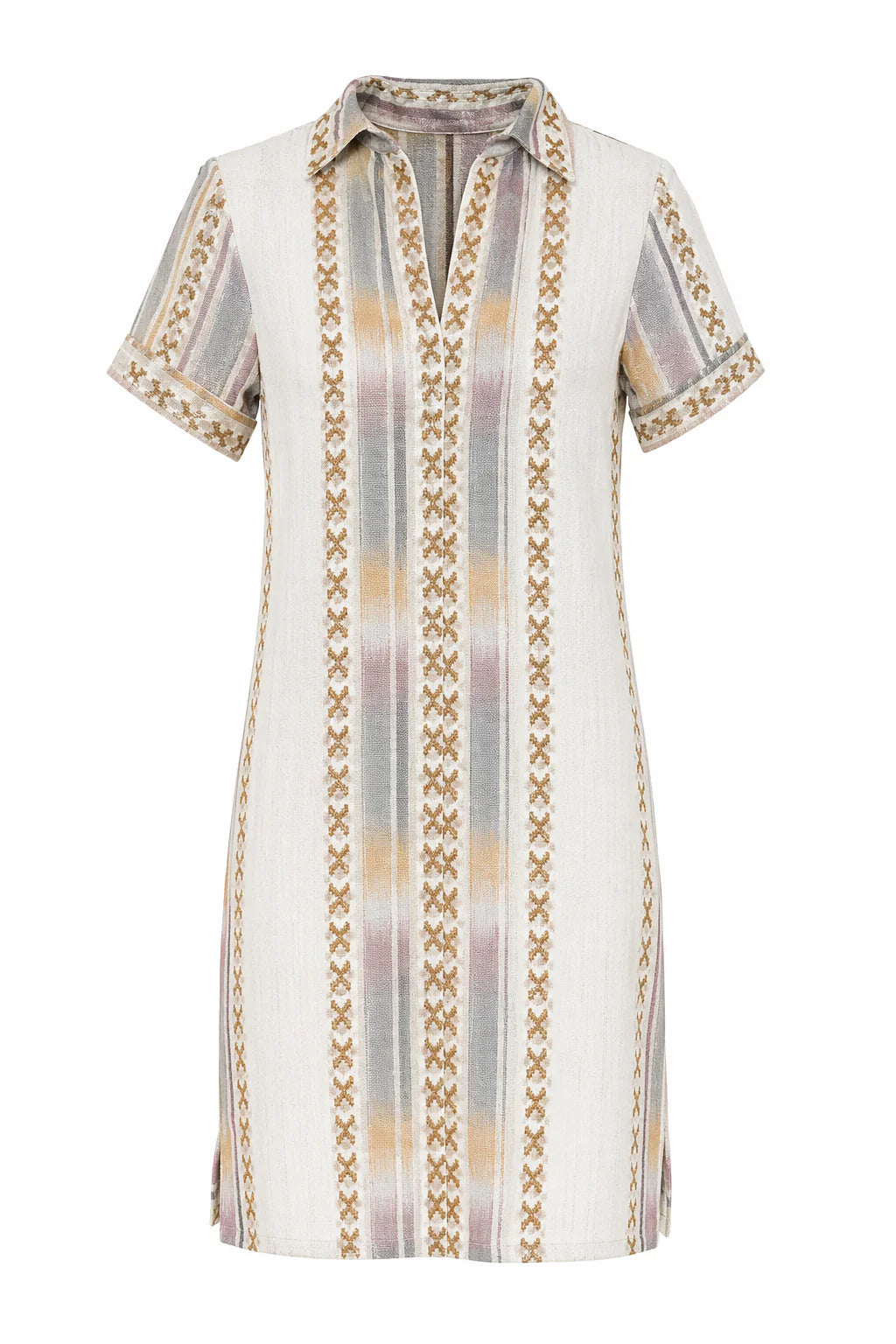 Split Neck Dress Oaxaca Handloom