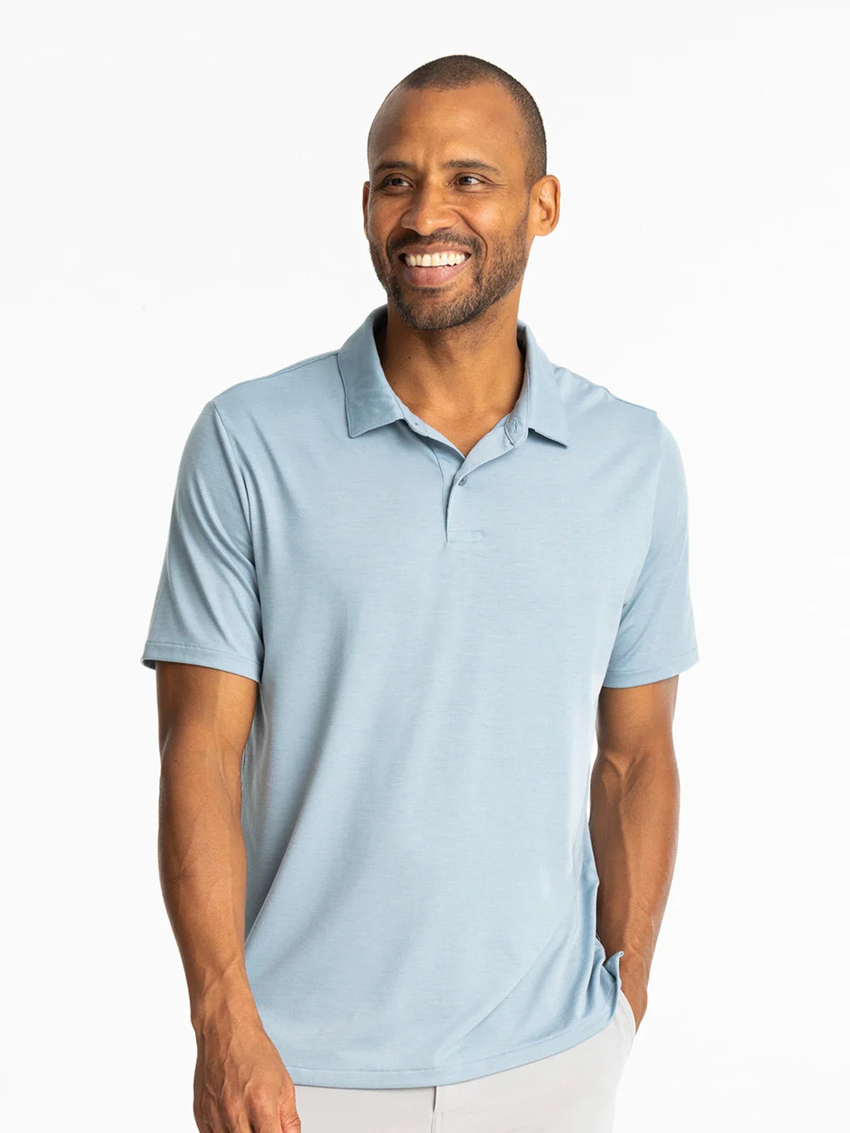 Men's Elevate Polo Blue Fog