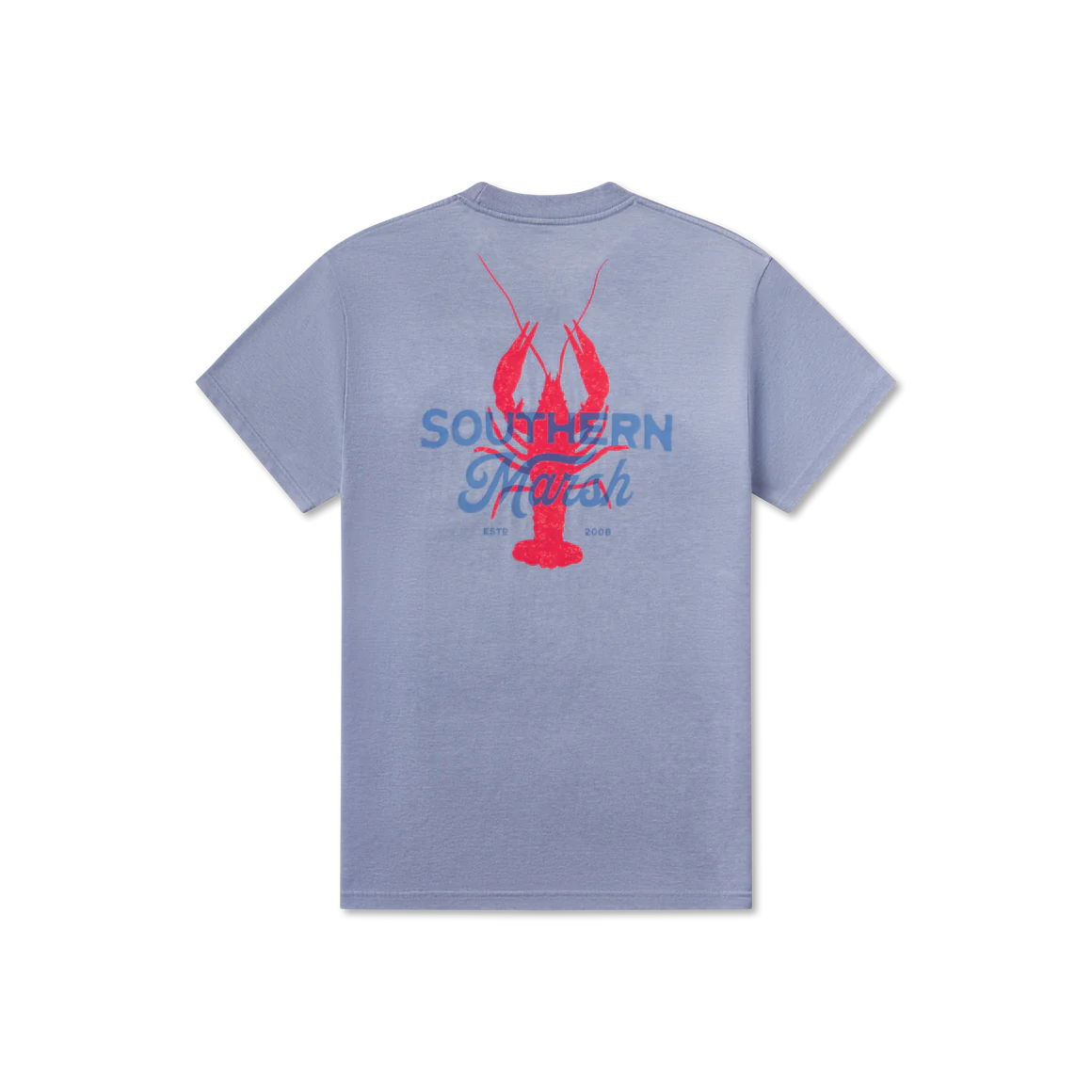 Seawash Tee Crawfish Time Washed Blue