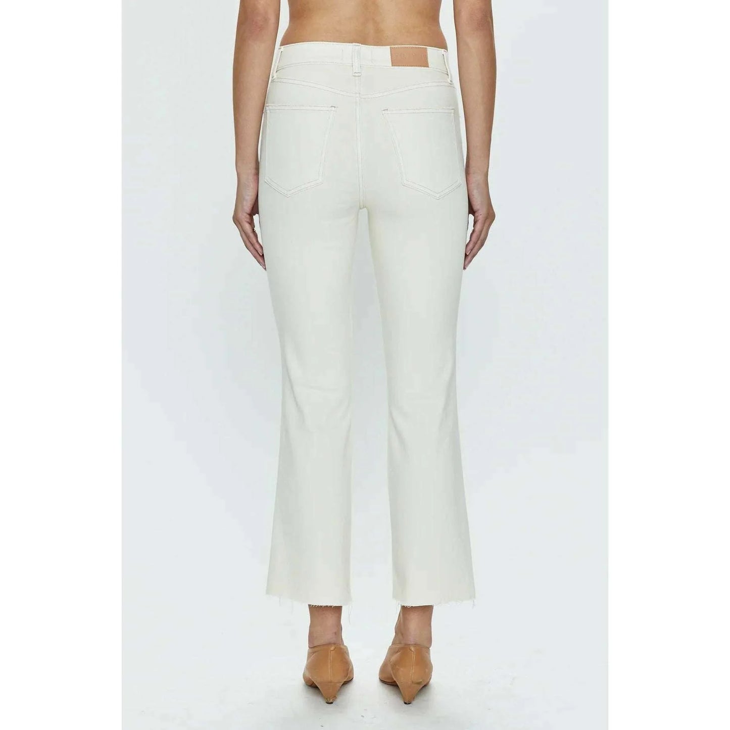 Lennon High Rise Crop Boot Sand Stone