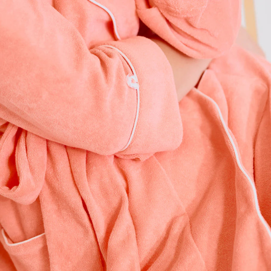 Women's Long Scallop Lightweight Robe Tulip