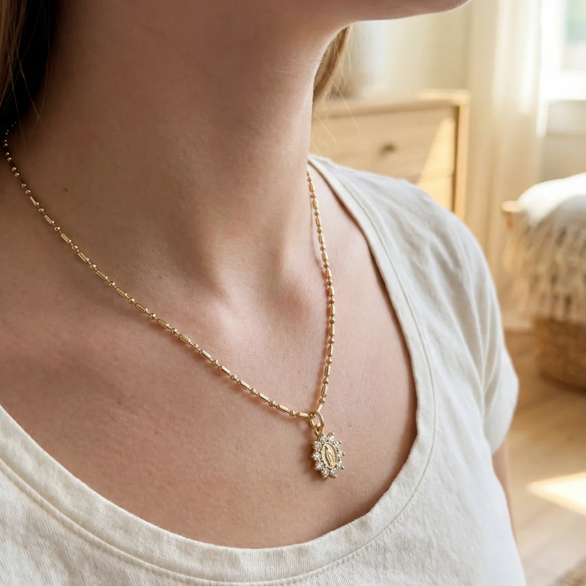 Mini Heirloom Necklace Gold