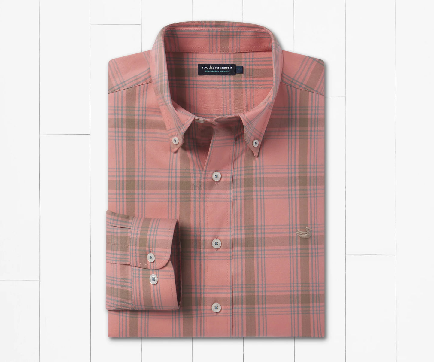 Tupelo Dress Shirt Washed Red