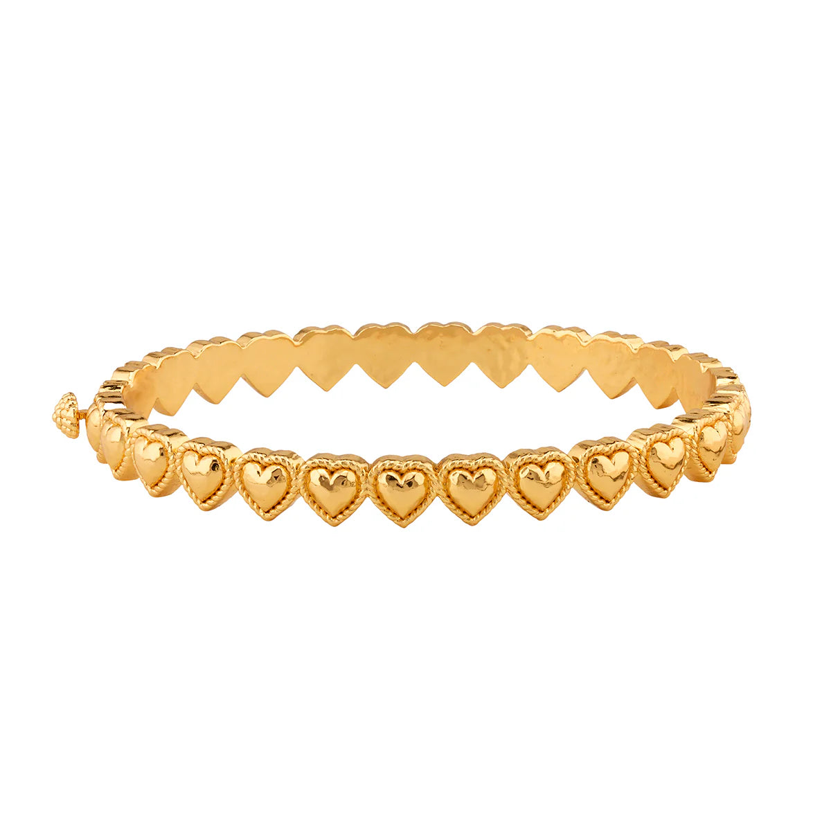 Gold Love Petite Hinged Bangle
