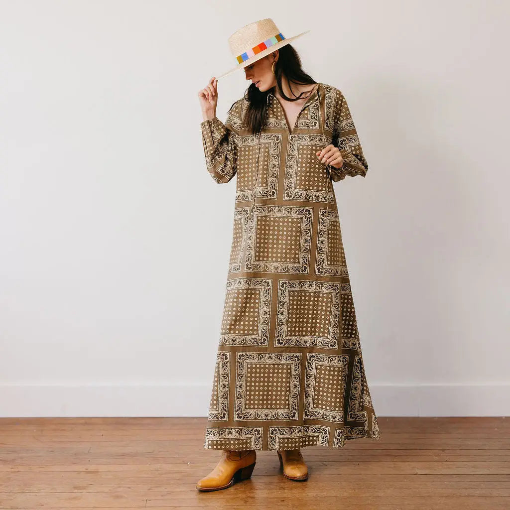 Olive Bandana Sienna Dress