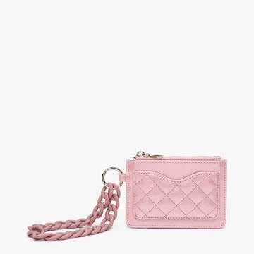 Rhodes Quilted Wallet w/ Chain Bangle Rose