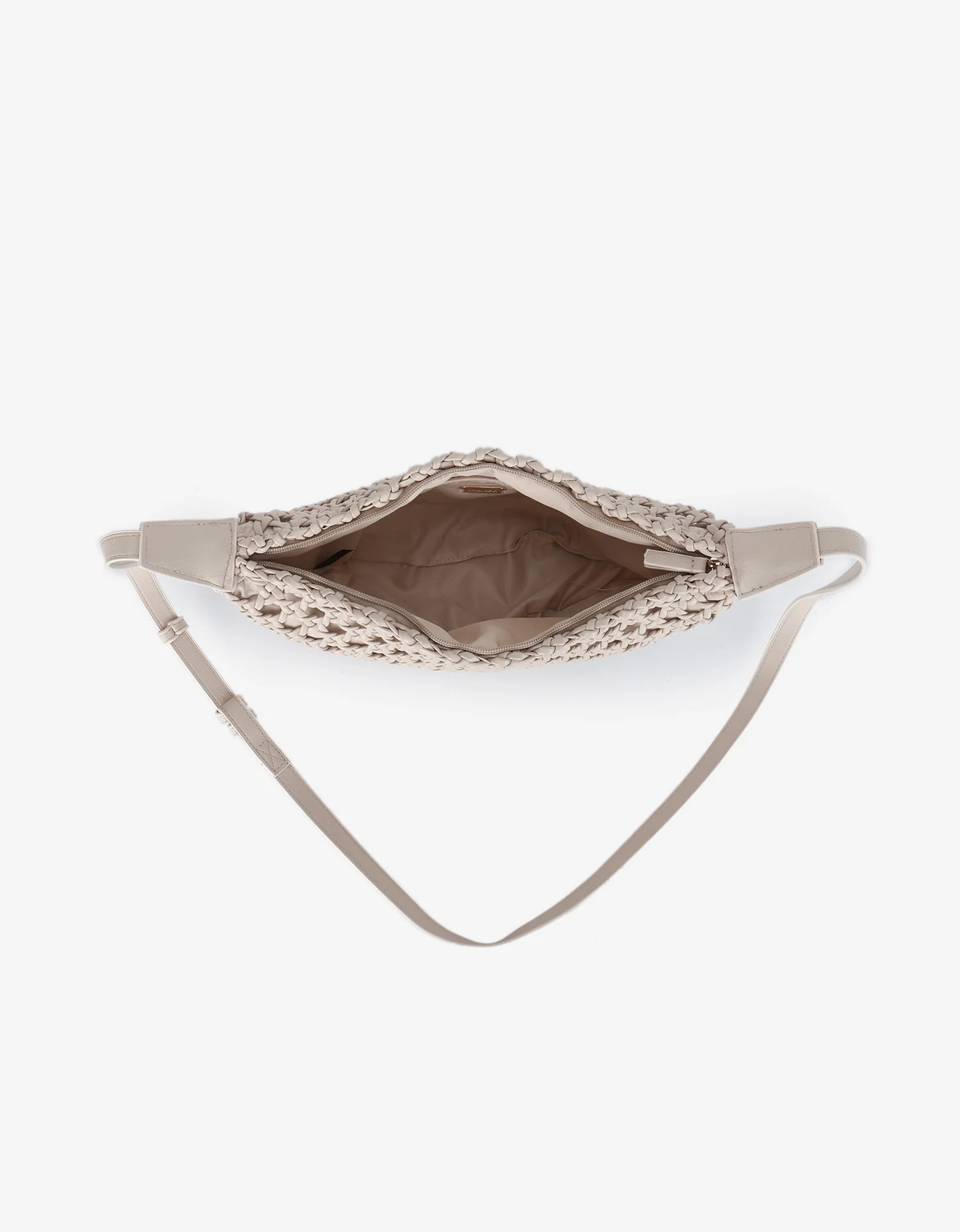 Anais Woven Crossbody Large Cream