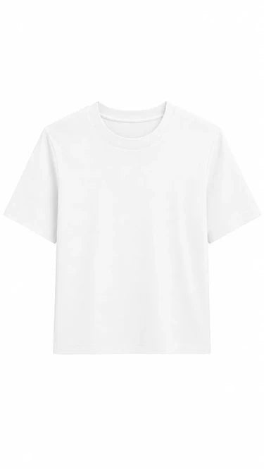 Heavy Jersey SS Crew Tee White