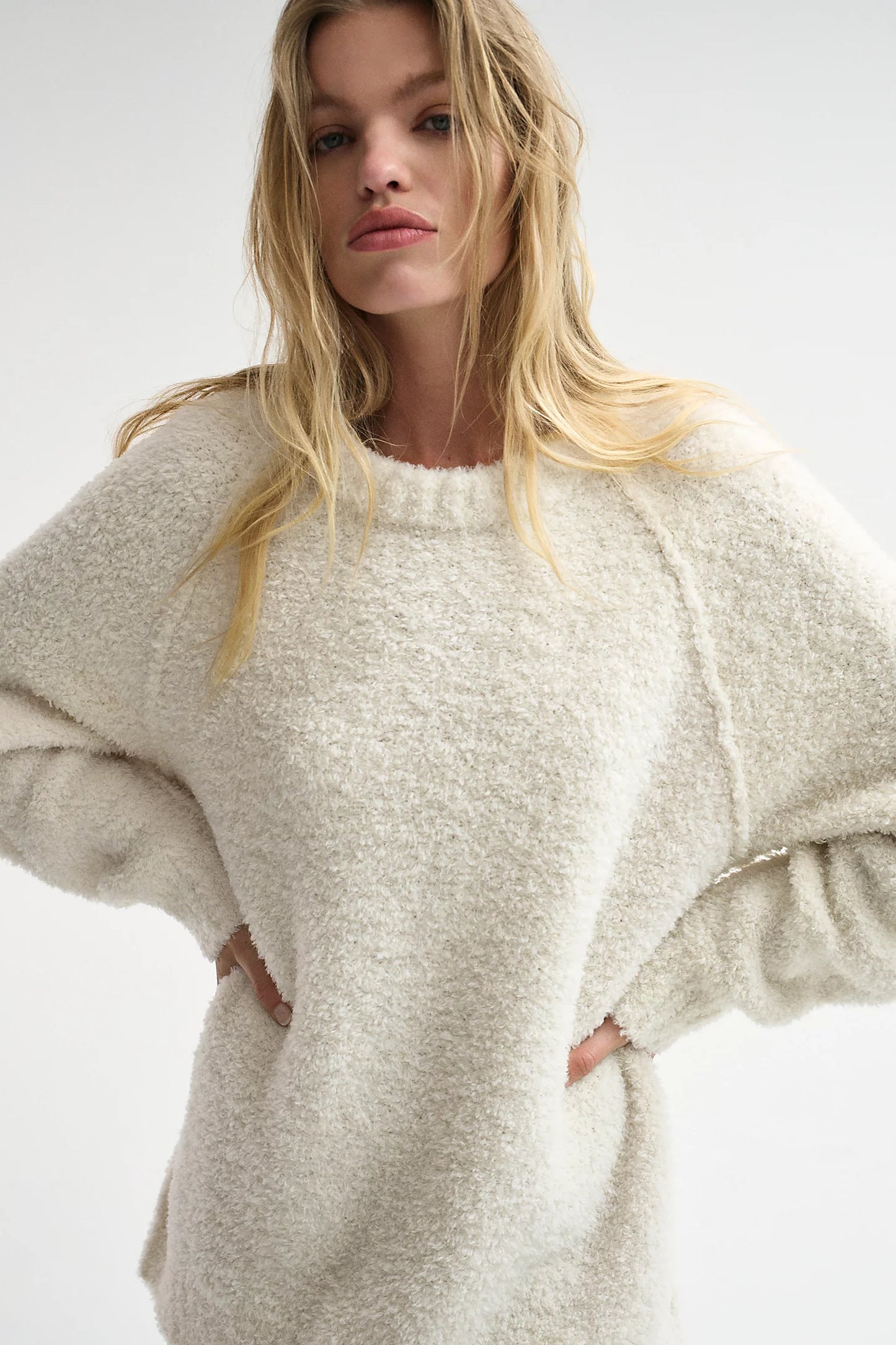 Teddy Sweater Tunic Sugar Swirl