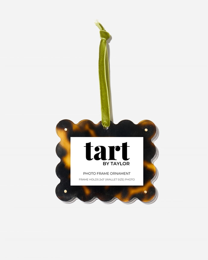 Tortoise Print Frame Ornament