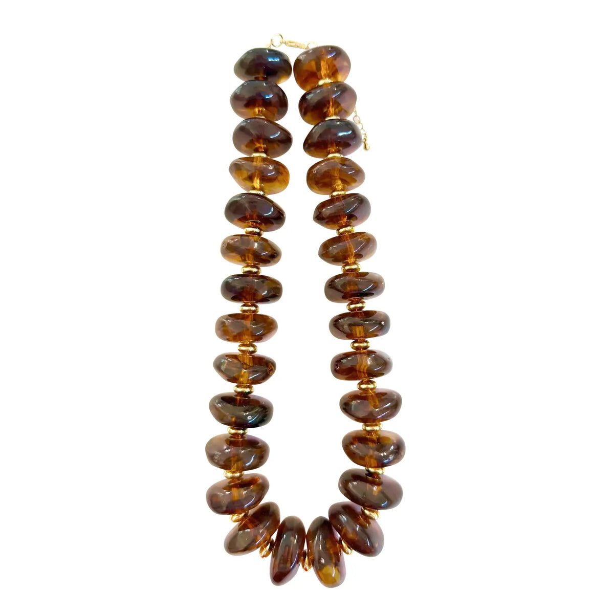 Randi Chunky Beaded Necklace Tortoise