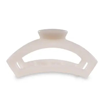 Open Coconut White Lg Hair Clip