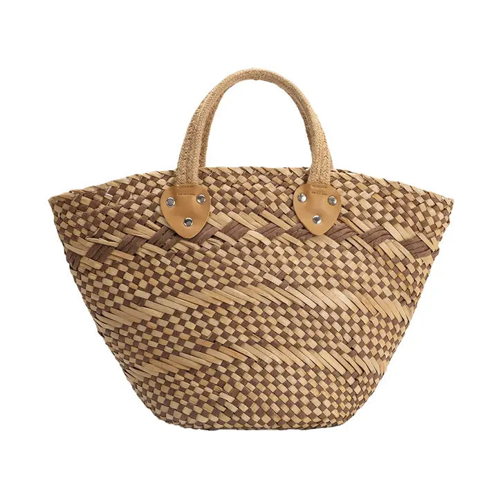 Martha Natural Straw Vegan Tote Bag