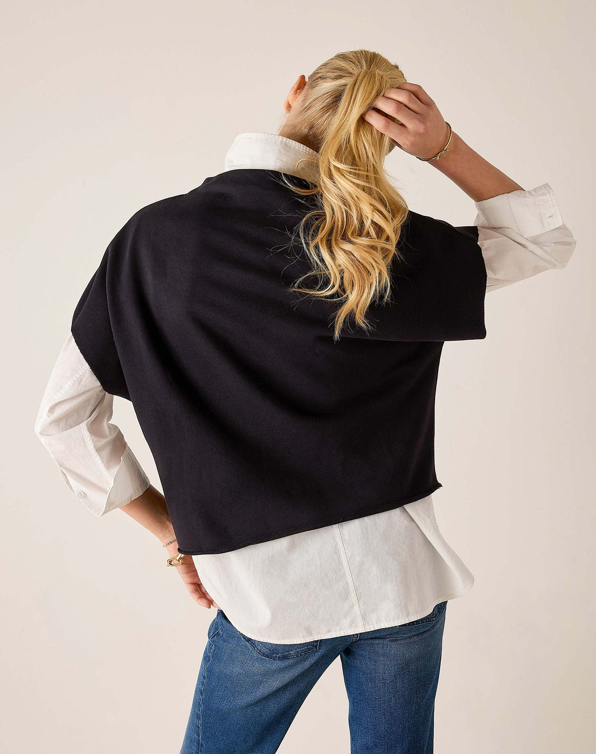 Frenchie Dolman Top Black