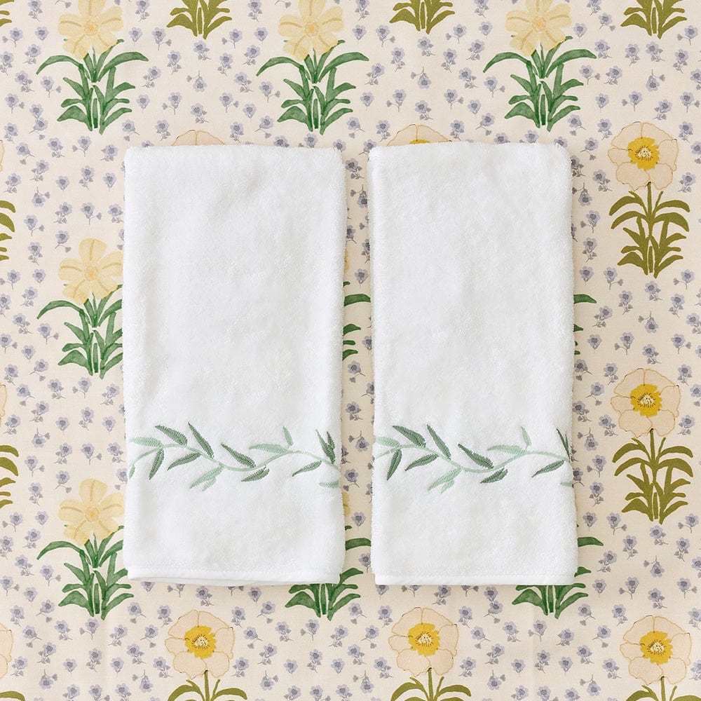 Willow Embroidered Hand Towel