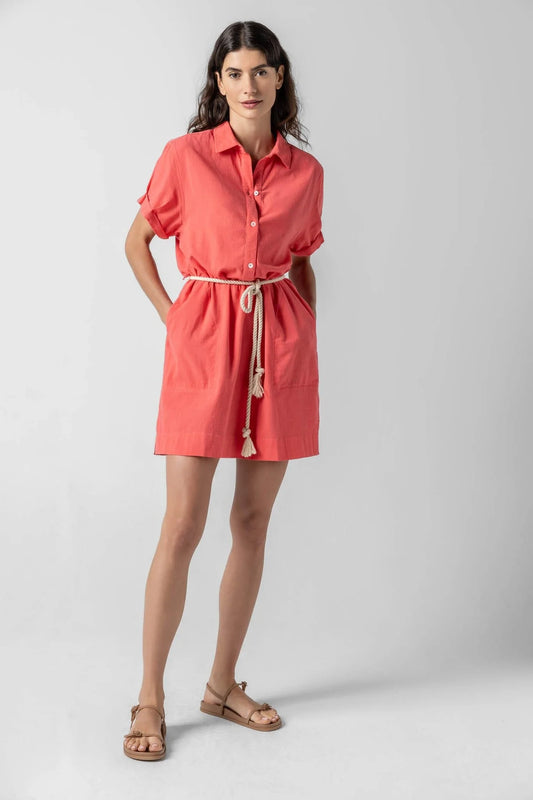 Half Placket Shirt Dress Reef