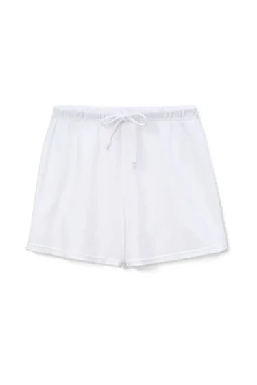 French Terry Sweat Shorts White