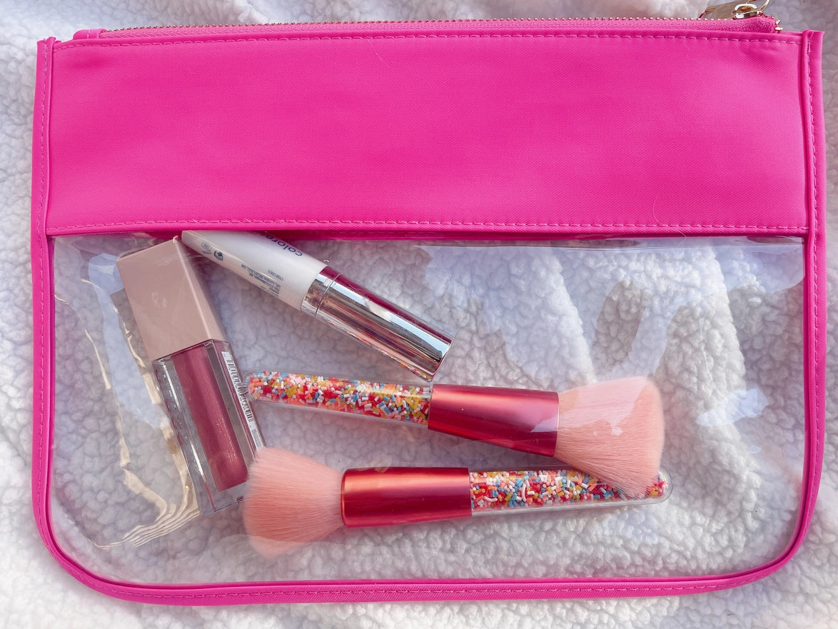 Makeup Luxury Nylon Pouch-Clear