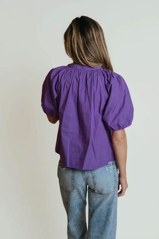 Henley Top Purple