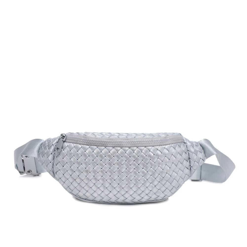 Aim High Woven Neoprene Belt Bag Silver