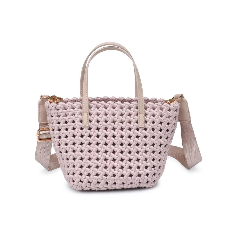 Serenity-Hand Woven Knot Crossbody Nude