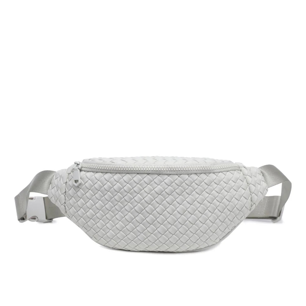 Aim High Woven Neoprene Belt Bag Bone