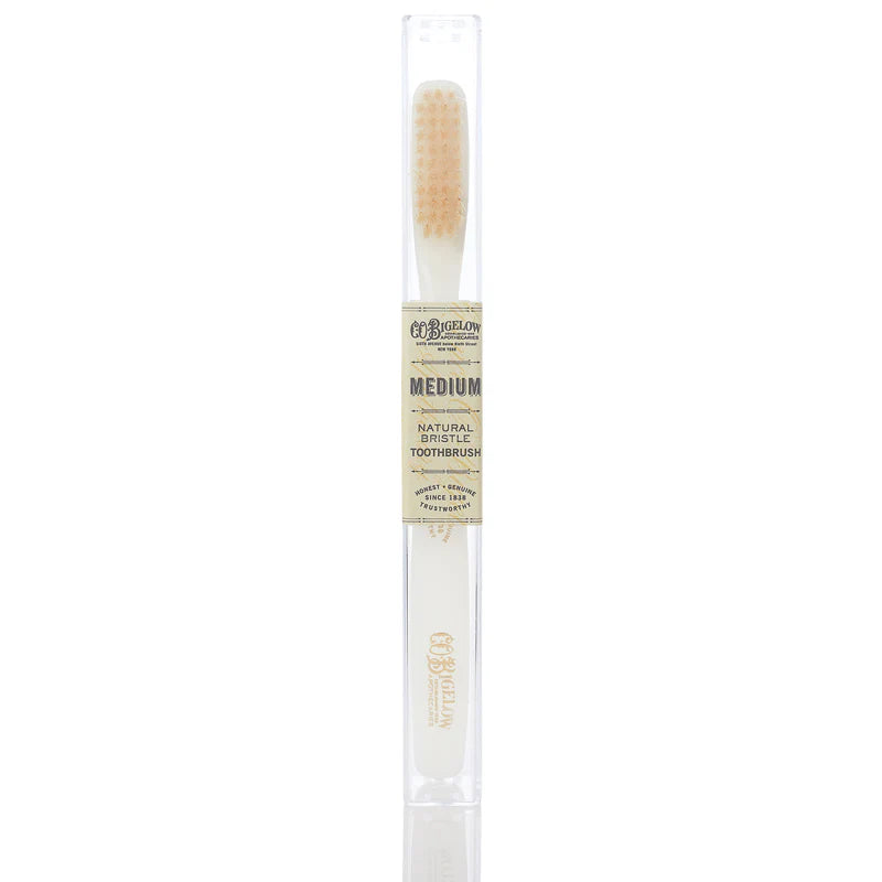 Natural Bristle Toothbrush Medium Ivory